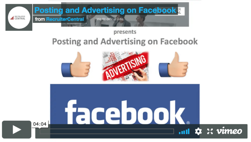 Posting and Advertising on Facebook