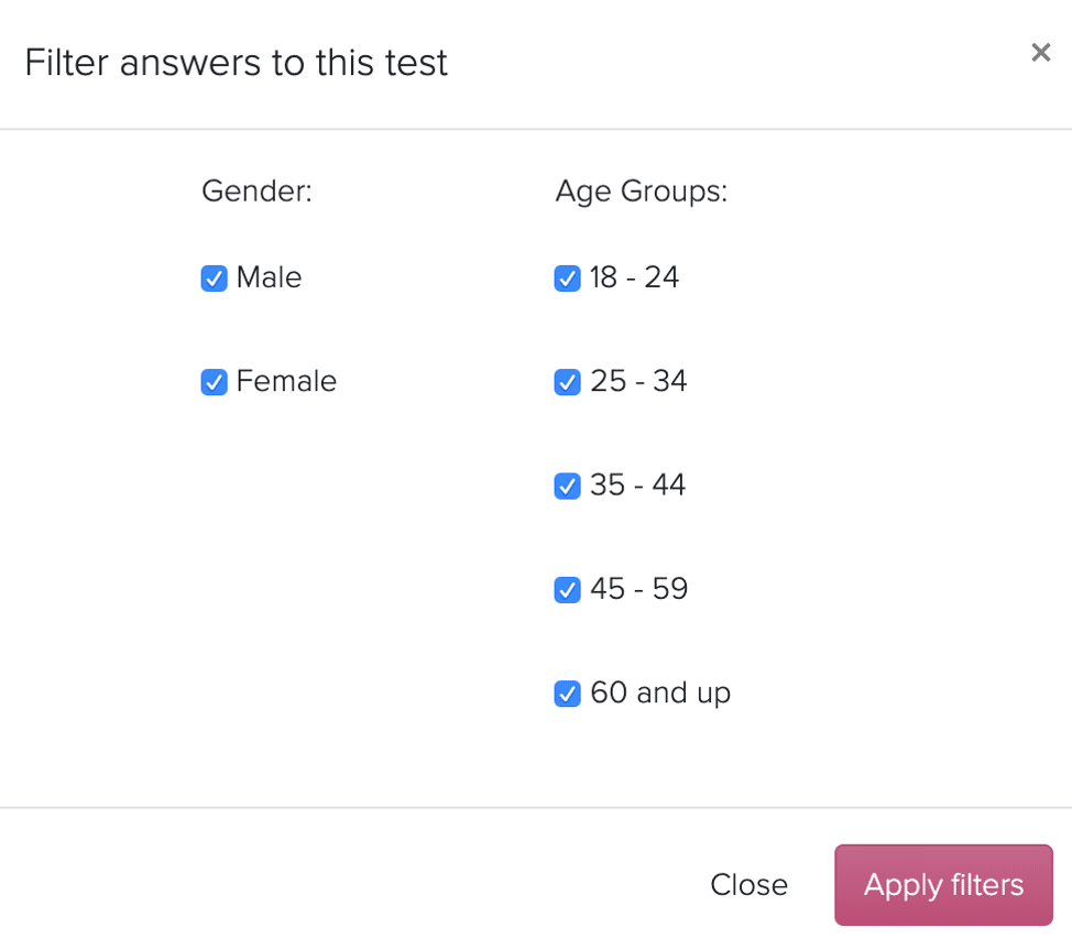 subject lines gender and age